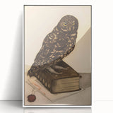 Vintage Grunge Art - Owl Canvas Print for Modern Grunge Aesthetic