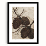 Abstract Grunge Painting - Pinecone Canvas for Rustic Modern Decor