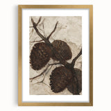 Abstract Grunge Painting - Pinecone Canvas for Rustic Modern Decor