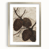 Abstract Grunge Painting - Pinecone Canvas for Rustic Modern Decor