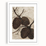 Abstract Grunge Painting - Pinecone Canvas for Rustic Modern Decor