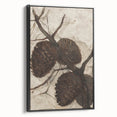 Abstract Grunge Painting - Pinecone Canvas for Rustic Modern Decor