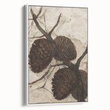 Abstract Grunge Painting - Pinecone Canvas for Rustic Modern Decor
