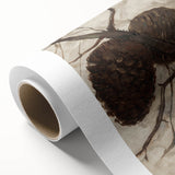 Abstract Grunge Painting - Pinecone Canvas for Rustic Modern Decor