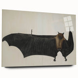 Urban Grunge Bat Illustration - Vintage Grunge Canvas Print Art