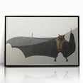 Urban Grunge Bat Illustration - Vintage Grunge Canvas Print Art