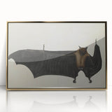 Urban Grunge Bat Illustration - Vintage Grunge Canvas Print Art