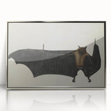 Urban Grunge Bat Illustration - Vintage Grunge Canvas Print Art