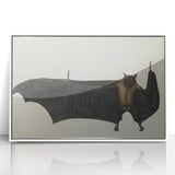 Urban Grunge Bat Illustration - Vintage Grunge Canvas Print Art