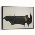 Urban Grunge Bat Illustration - Vintage Grunge Canvas Print Art
