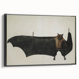 Urban Grunge Bat Illustration - Vintage Grunge Canvas Print Art