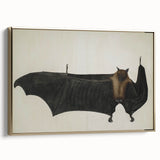 Urban Grunge Bat Illustration - Vintage Grunge Canvas Print Art