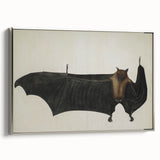 Urban Grunge Bat Illustration - Vintage Grunge Canvas Print Art