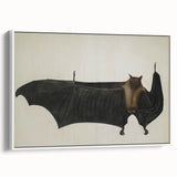 Urban Grunge Bat Illustration - Vintage Grunge Canvas Print Art
