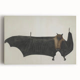 Urban Grunge Bat Illustration - Vintage Grunge Canvas Print Art