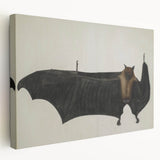 Urban Grunge Bat Illustration - Vintage Grunge Canvas Print Art
