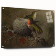Vintage Grunge Hummingbirds - Urban Distressed Canvas Print Art
