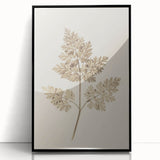 Grunge Wall Art | Vintage Grunge Leaf Canvas Print | Distressed Art