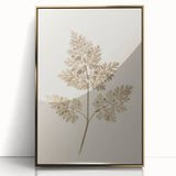 Grunge Wall Art | Vintage Grunge Leaf Canvas Print | Distressed Art