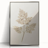 Grunge Wall Art | Vintage Grunge Leaf Canvas Print | Distressed Art