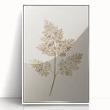 Grunge Wall Art | Vintage Grunge Leaf Canvas Print | Distressed Art