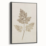 Grunge Wall Art | Vintage Grunge Leaf Canvas Print | Distressed Art