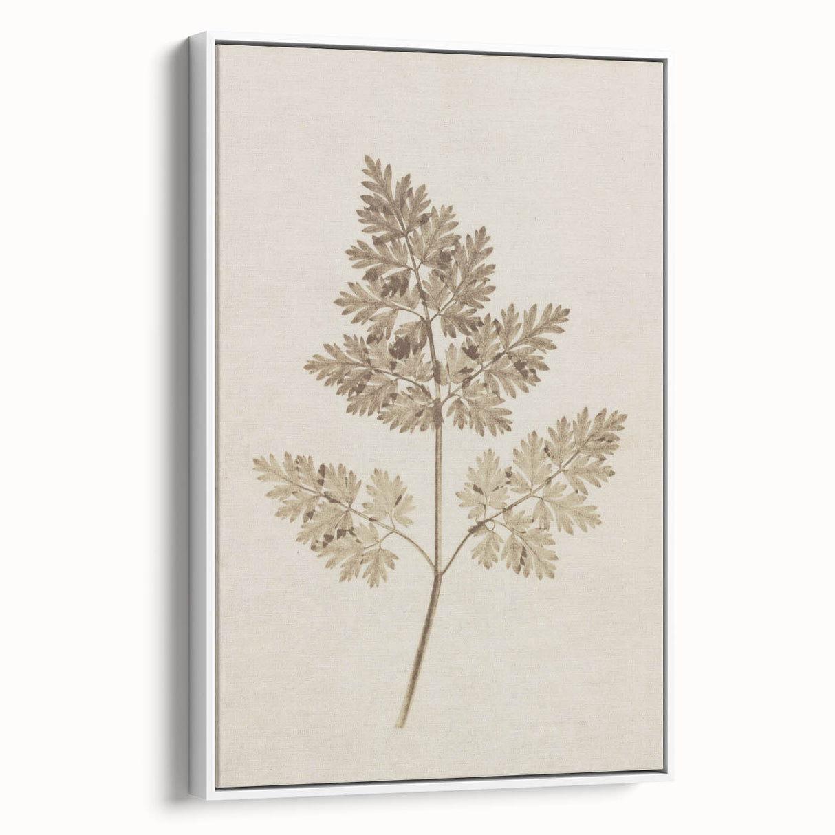 Grunge Wall Art | Vintage Grunge Leaf Canvas Print | Distressed Art