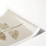 Grunge Wall Art | Vintage Grunge Leaf Canvas Print | Distressed Art