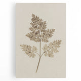 Grunge Wall Art | Vintage Grunge Leaf Canvas Print | Distressed Art