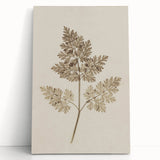 Grunge Wall Art | Vintage Grunge Leaf Canvas Print | Distressed Art
