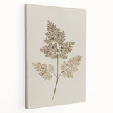 Grunge Wall Art | Vintage Grunge Leaf Canvas Print | Distressed Art