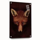 Grunge Aesthetic Fox Wall Art - Abstract Urban Grunge Art on Canvas