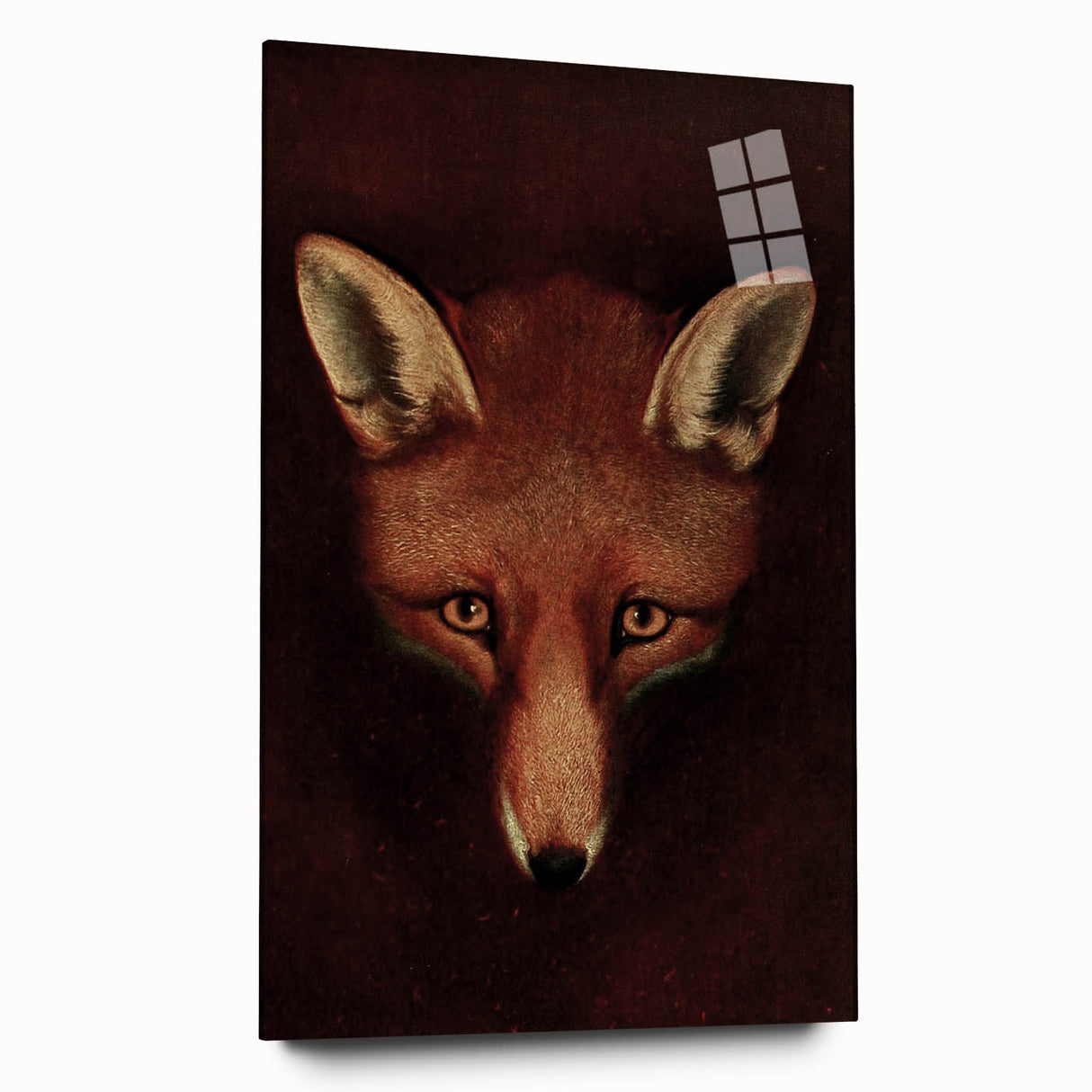 Grunge Aesthetic Fox Wall Art - Abstract Urban Grunge Art on Canvas
