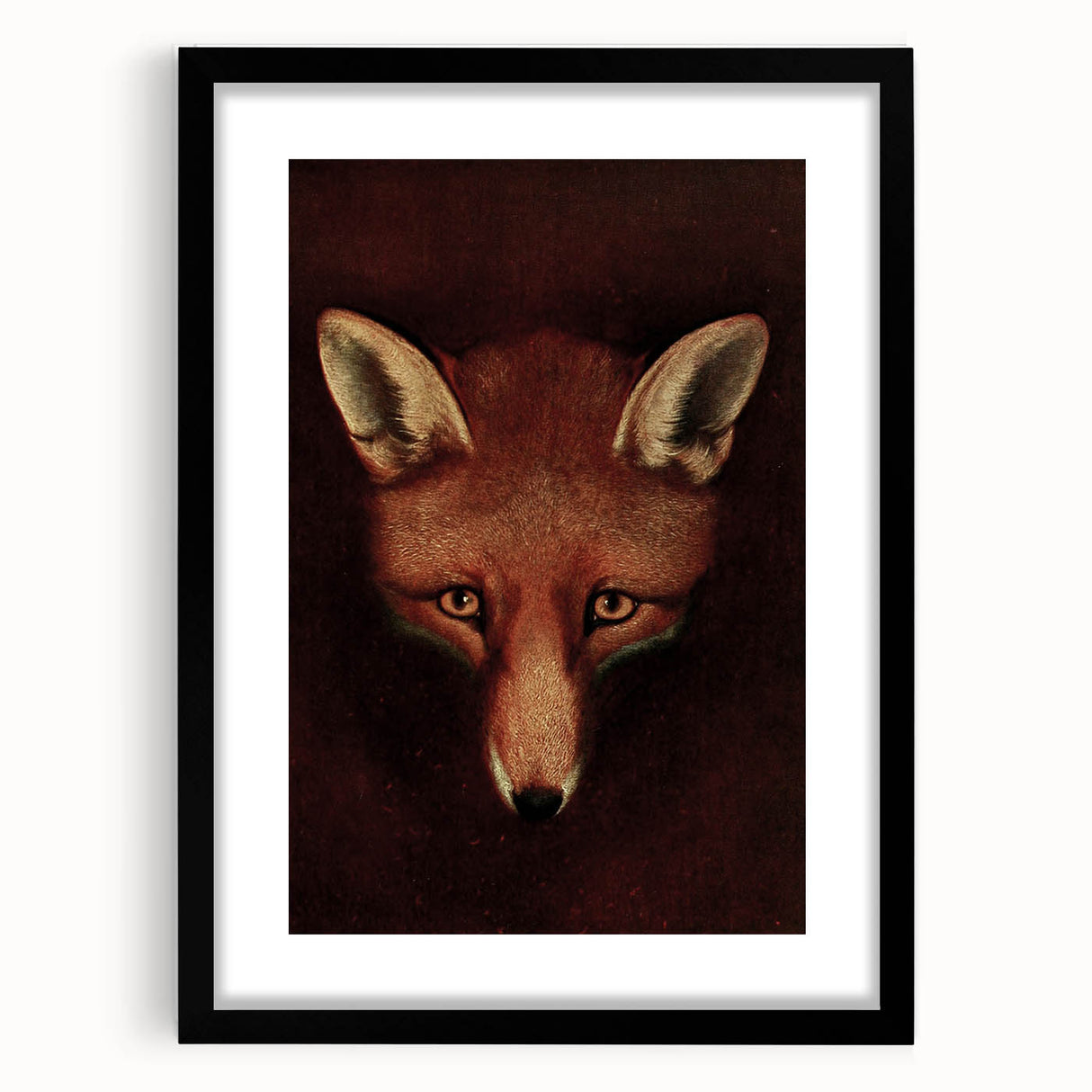 Grunge Aesthetic Fox Wall Art - Abstract Urban Grunge Art on Canvas