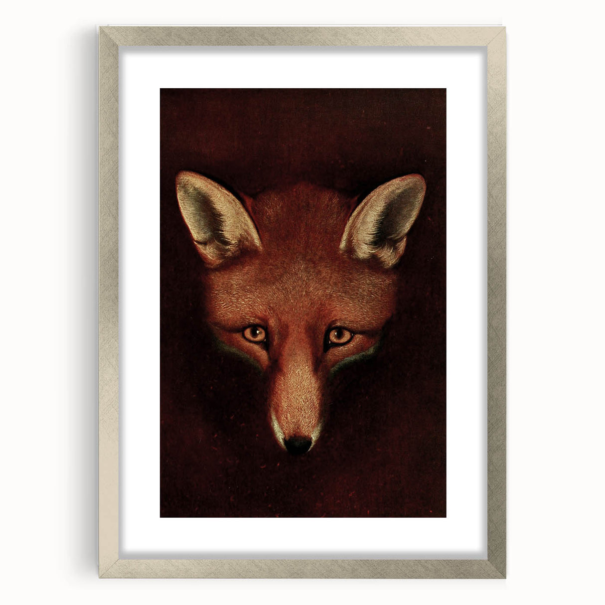 Grunge Aesthetic Fox Wall Art - Abstract Urban Grunge Art on Canvas