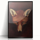 Grunge Aesthetic Fox Wall Art - Abstract Urban Grunge Art on Canvas