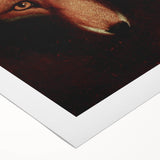 Grunge Aesthetic Fox Wall Art - Abstract Urban Grunge Art on Canvas