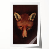 Grunge Aesthetic Fox Wall Art - Abstract Urban Grunge Art on Canvas