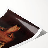 Grunge Aesthetic Fox Wall Art - Abstract Urban Grunge Art on Canvas