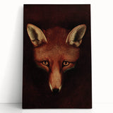 Grunge Aesthetic Fox Wall Art - Abstract Urban Grunge Art on Canvas