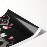 Grunge Aesthetic Birds Wall Art - Vintage Urban Grunge Print on Canvas