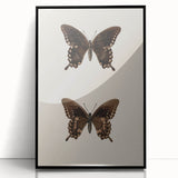Vintage Grunge Art - Dark Butterfly Grunge Canvas Print - Urban Grunge Art