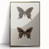 Vintage Grunge Art - Dark Butterfly Grunge Canvas Print - Urban Grunge Art