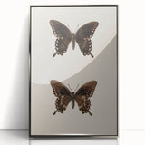 Vintage Grunge Art - Dark Butterfly Grunge Canvas Print - Urban Grunge Art