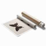 Vintage Grunge Art - Dark Butterfly Grunge Canvas Print - Urban Grunge Art