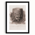 Grunge Wall Art - Vintage Sculpture Grunge Canvas Print - Distressed Art
