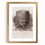 Grunge Wall Art - Vintage Sculpture Grunge Canvas Print - Distressed Art