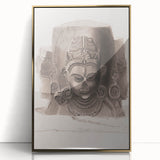 Grunge Wall Art - Vintage Sculpture Grunge Canvas Print - Distressed Art