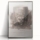 Grunge Wall Art - Vintage Sculpture Grunge Canvas Print - Distressed Art