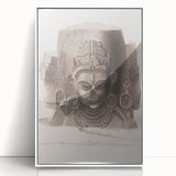 Grunge Wall Art - Vintage Sculpture Grunge Canvas Print - Distressed Art